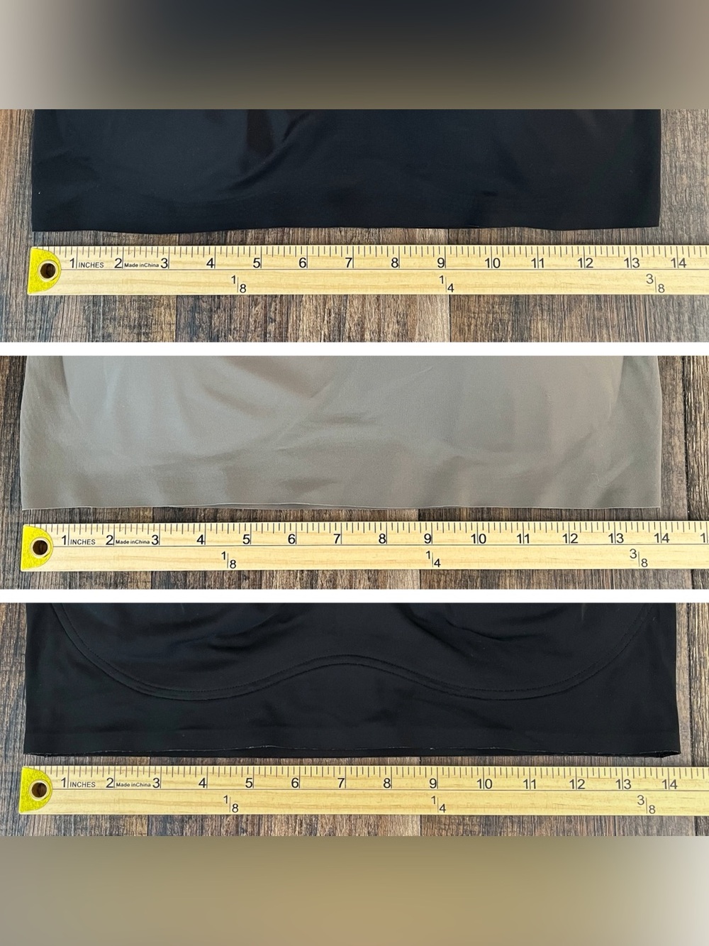 True & Co Wireless Bras (set of 3) Soft Adjustable Straps Size Large Gray Black - Picture 16 of 16